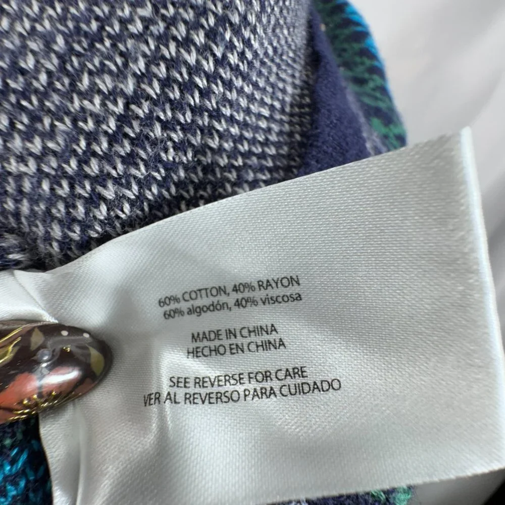 Eddie Bauer Fair Isle 1/4 Zip Winter Nordic Outdoor Sweater Pullover (Size XXL) - Picture 10 of 10